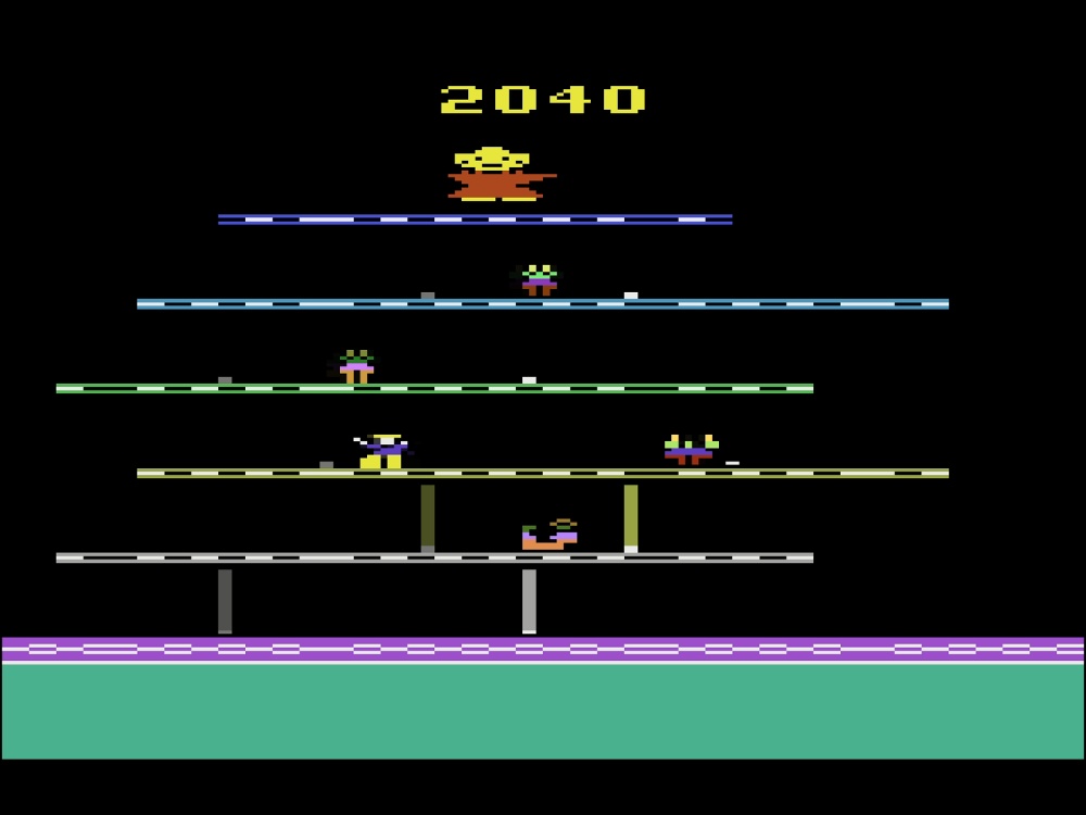 Gameplay of I Want My Mommy for Atari 2600